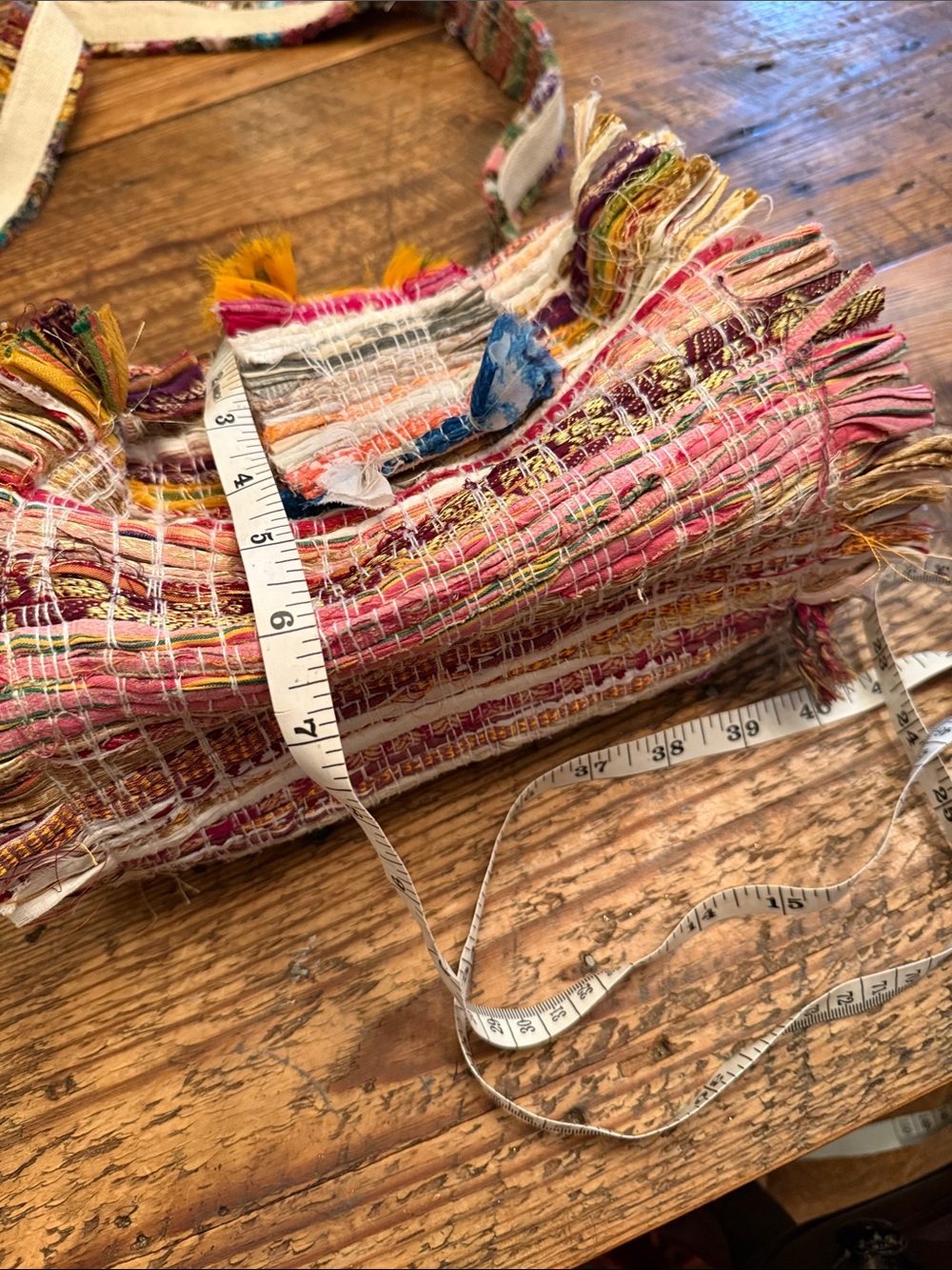 Handwoven Multicolor Boho Crossbody Bag - Fringe Accent new with out tag